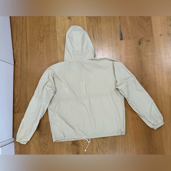 Donni quarter zip windbreaker jacket size large in beige - Picture 5 of 10